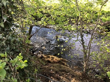 River by the camping field