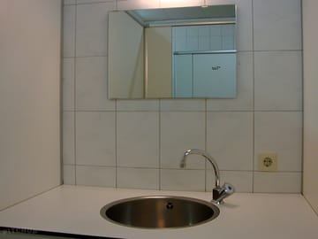 Wash basin in the amenities block