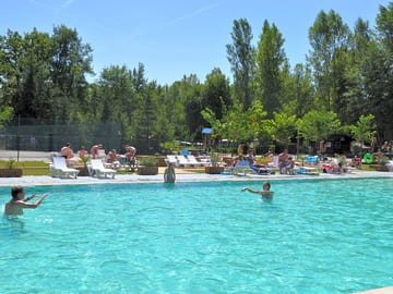 The outdoor swimming pool