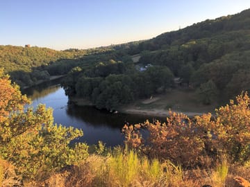 Aerial view from near the site