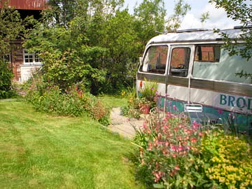 Side view of the bus
