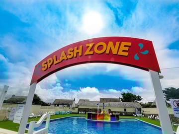 Splash heated outdoor pool