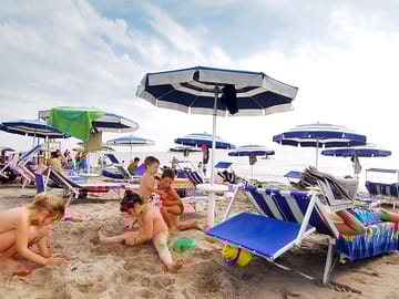 The beach