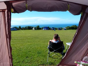 Sea views from couples and families with teens' camping field