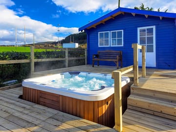 Hot tub bubbling away