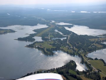 Aerial view of the site