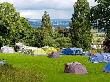 Camping field overlooking Gartmore House