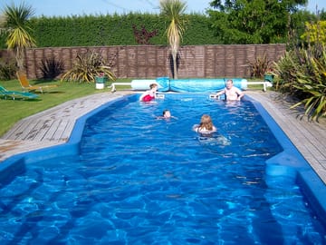 Heated outdoor pool