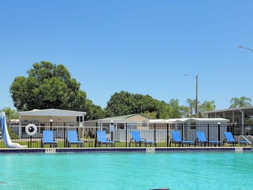 Heated outdoor pool