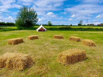 Hay bales are available to hire
