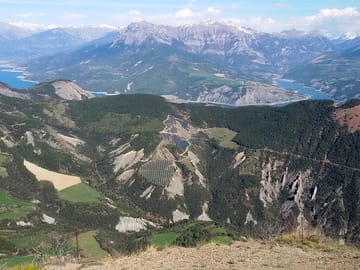 View of the lake from the site