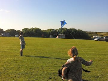 Spacious area in the centre of the campsite for kids to play