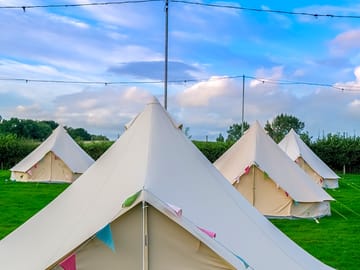 Tents spaced out