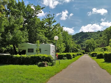 Tree-lined and spacious site