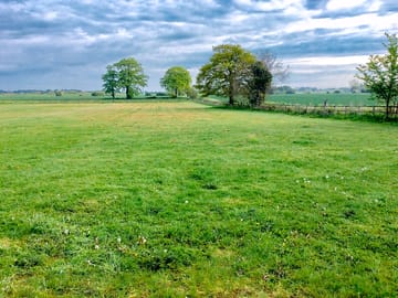 Cricket field camping