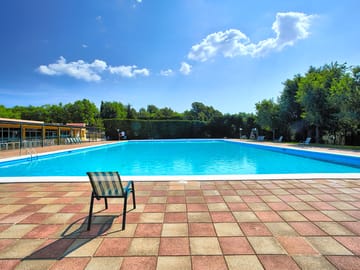 Outdoor swimming pool near the restaurant