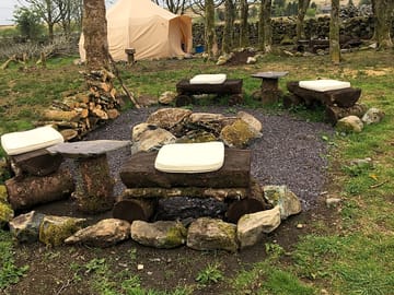 Firepit and barbecue