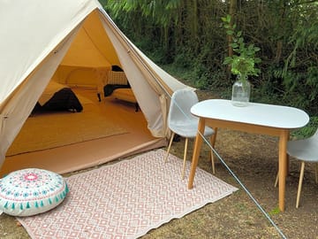 Outside space at one of the tents