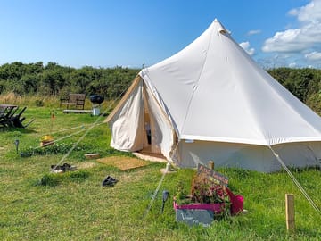 Bell tent exterior