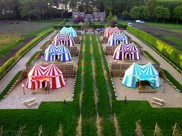 Layout of the tents