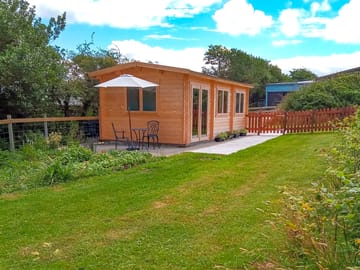 The garden to Blackberry and the outside patio seating area.