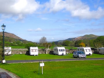 Pitches with views down the valley