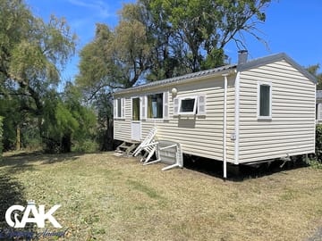 Static caravan exterior