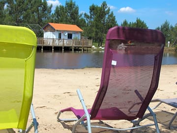 The beach near the snack bar