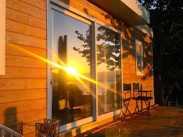 Sunset at the site