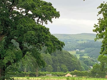 Gorgeous backdrop to the campsite