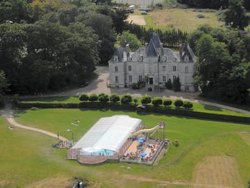 Covered swimming pool