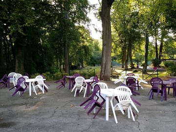 Shaded terrace