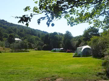 The lower field for tents