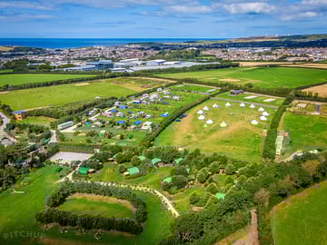 Aerial view of the site