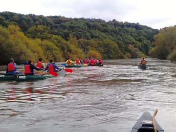 Watersports at the nearby river wye