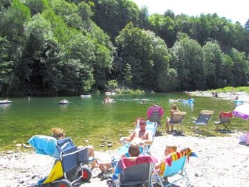 Relaxing at the riverside
