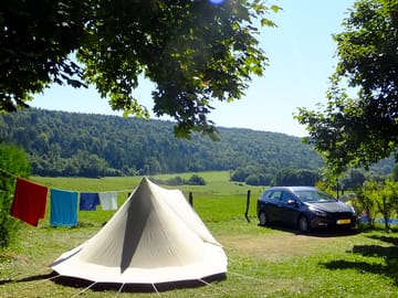 Surrounded by open countryside