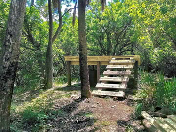 Raised trapezoid platform to sleep on