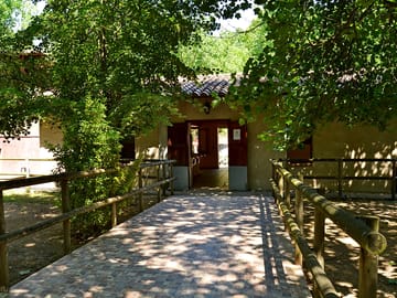 Sanitary block and changing rooms