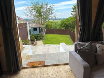 View of the private garden