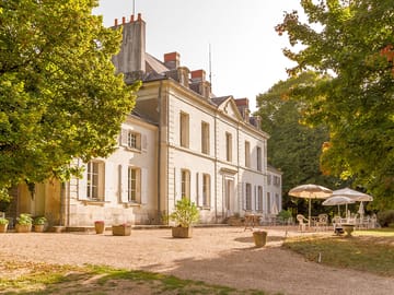 View of the manor house from the pitching area