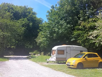 Camping pitches supplied with electric