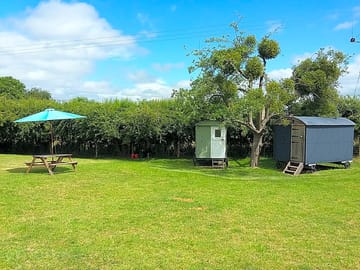 Space around the huts