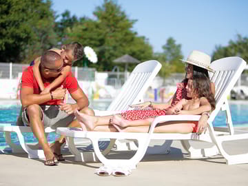 Pool deckchairs