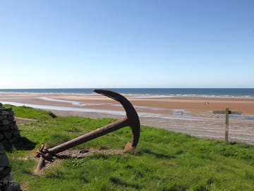 The beach is only a short walk away