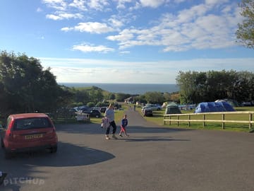 View over the camping field