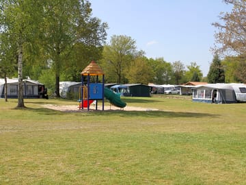 Play area and grass pitches