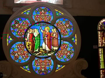 Stained glass museum in curzay-sur-vonne
