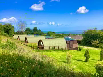 The four pods all have stunning views of the Dee estuary and beyond