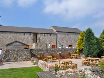 Large beer garden